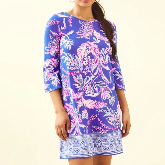 NWT Lilly Pulitzer Ophelia Swing Dress Blue XXS - Picture 3 of 6